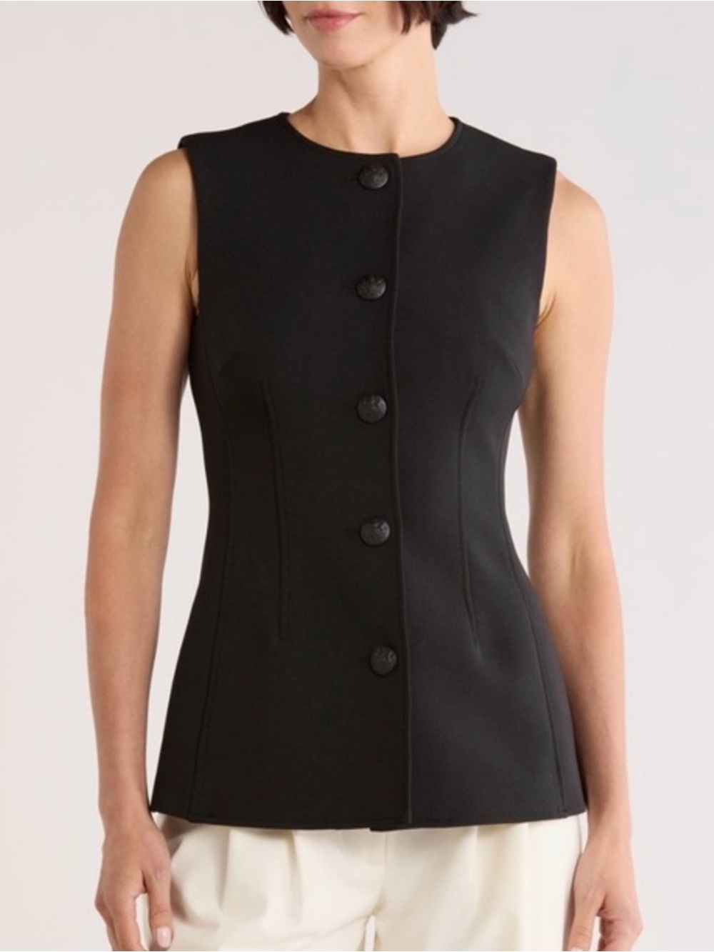 Veronica Beard Black Jessup Vest NWT